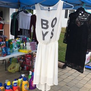 H&M White Dress “Boys”